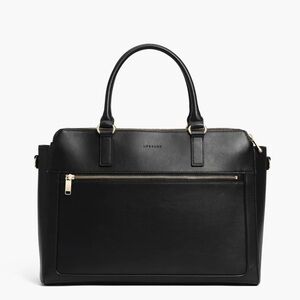 NWT Lo & Sons Trinity, Large - Recycled Leather Black